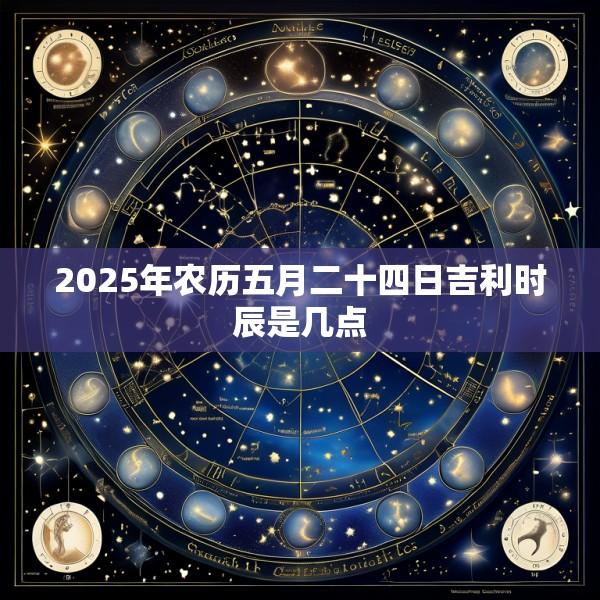 2025年农历五月二十四日吉利时辰是几点