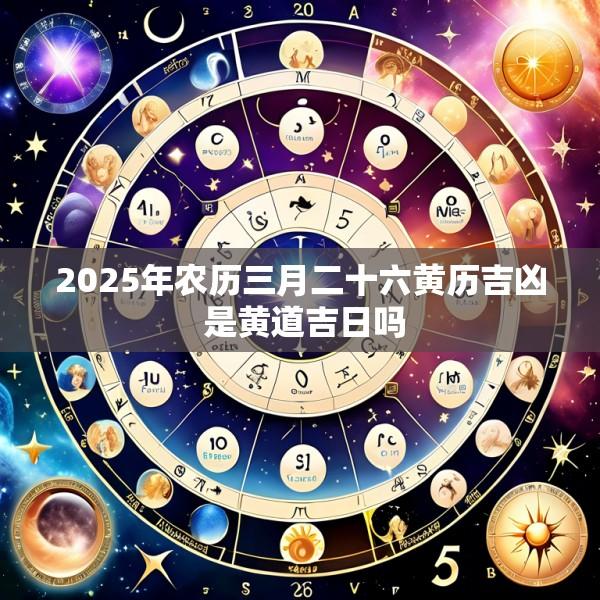 2025年农历三月二十六黄历吉凶 是黄道吉日吗