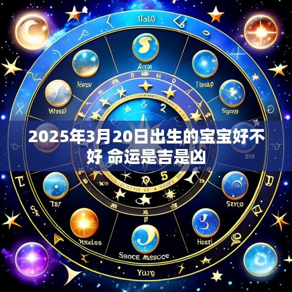 2025年3月20日出生的宝宝好不好 命运是吉是凶