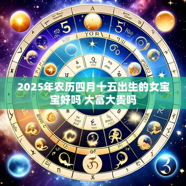 2025年农历四月十五出生的女宝宝好吗 大富大贵吗