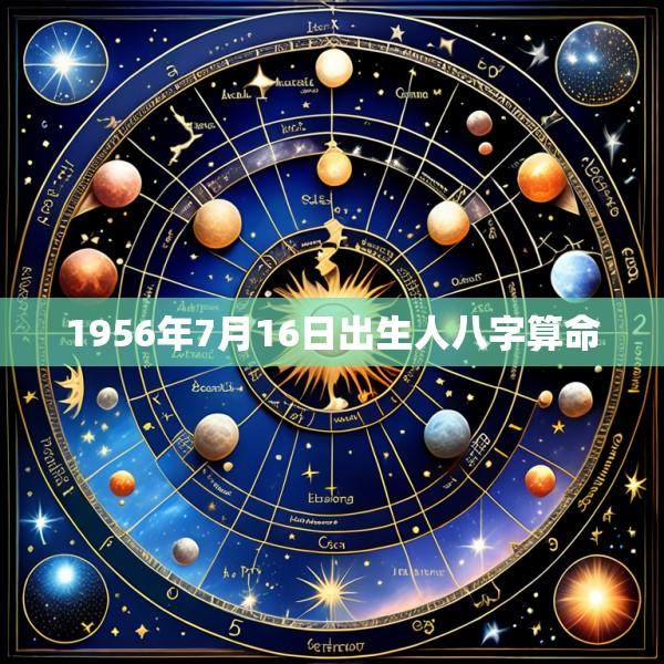1956年7月16日出生人八字算命