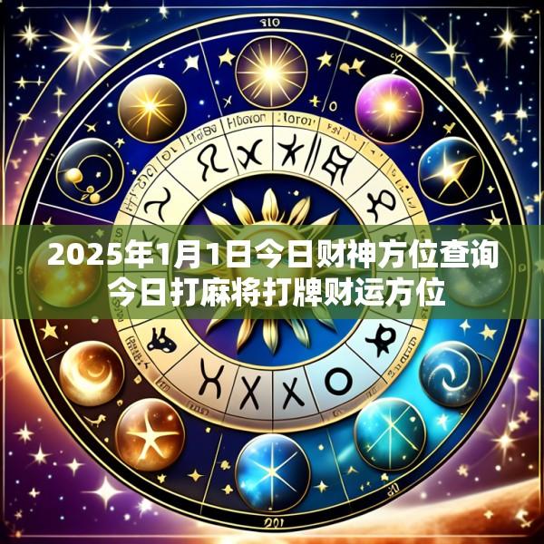 2025年1月1日今日财神方位查询 今日打麻将打牌财运方位