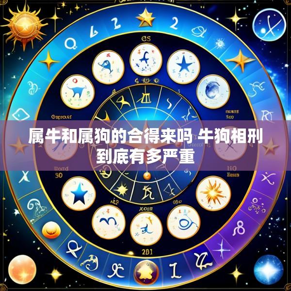 属牛和属狗的合得来吗 牛狗相刑到底有多严重