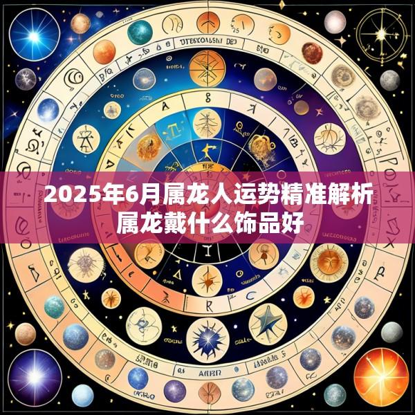 2025年6月属龙人运势精准解析 属龙戴什么饰品好
