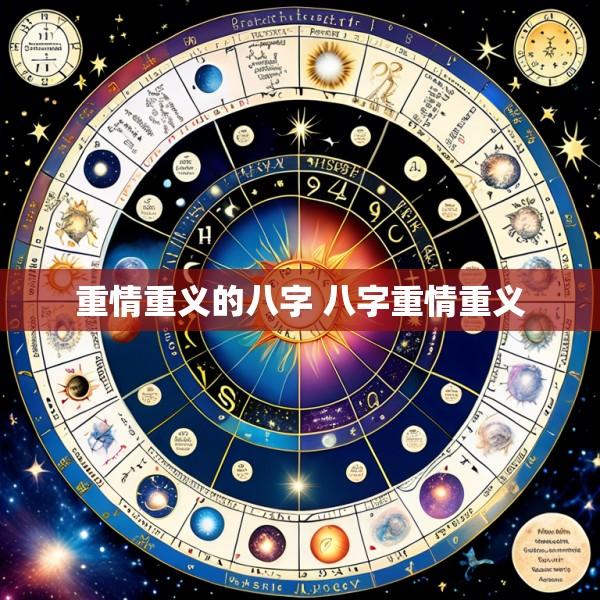 重情重义的八字 八字重情重义