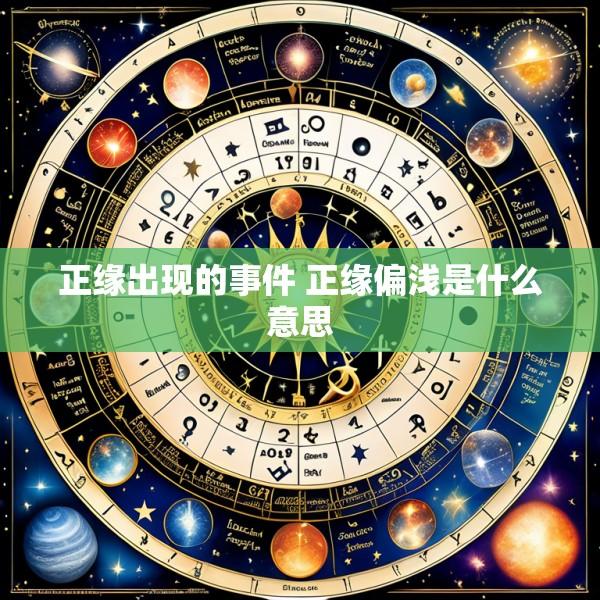 正缘出现的事件 正缘偏浅是什么意思