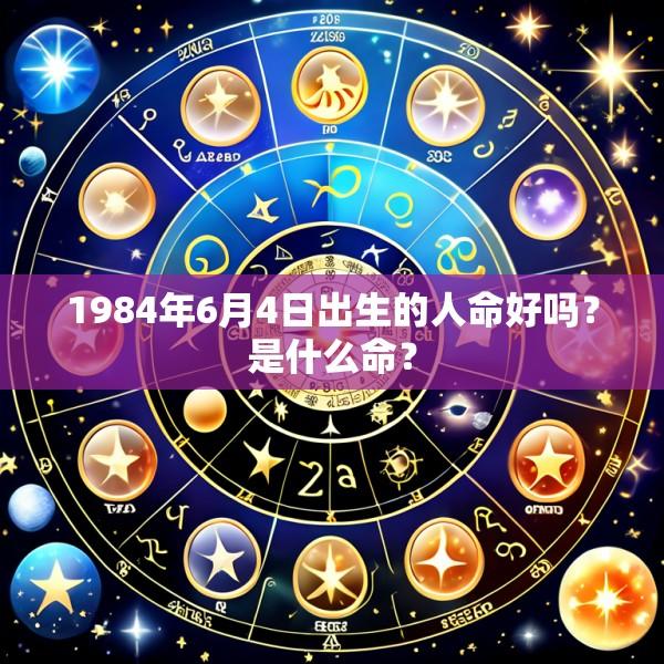 1984年6月4日出生的人命好吗？是什么命？