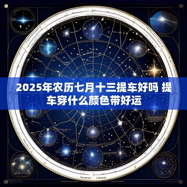 2025年农历七月十三提车好吗 提车穿什么颜色带好运