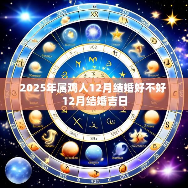 2025年属鸡人12月结婚好不好 12月结婚吉日