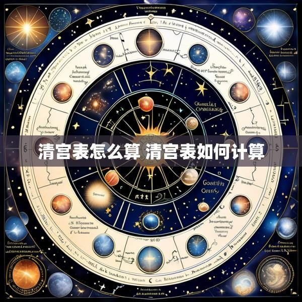 清宫表怎么算 清宫表如何计算