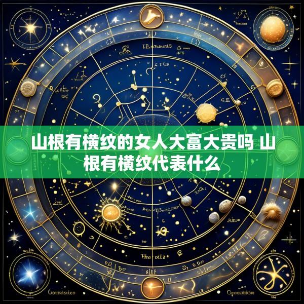 山根有横纹的女人大富大贵吗 山根有横纹代表什么