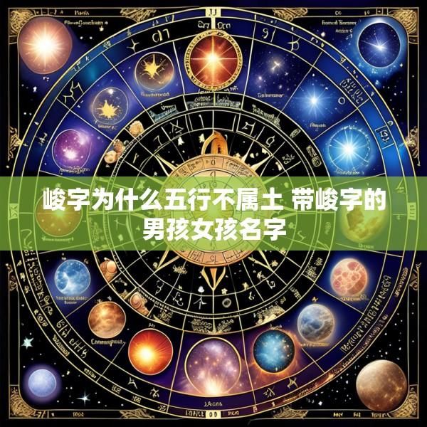 峻字为什么五行不属土 带峻字的男孩女孩名字