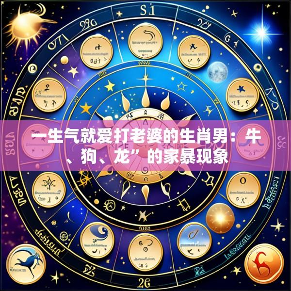 一生气就爱打老婆的生肖男：牛、狗、龙”的家暴现象