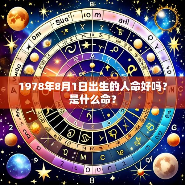 1978年8月1日出生的人命好吗？是什么命？