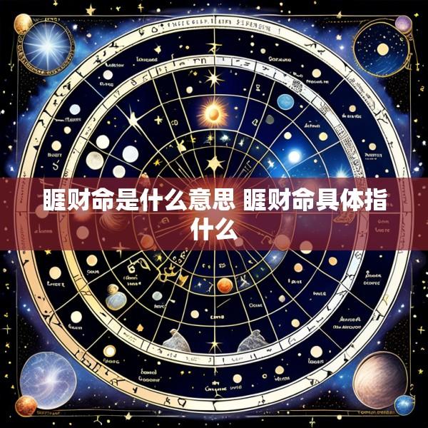 睚财命是什么意思 睚财命具体指什么