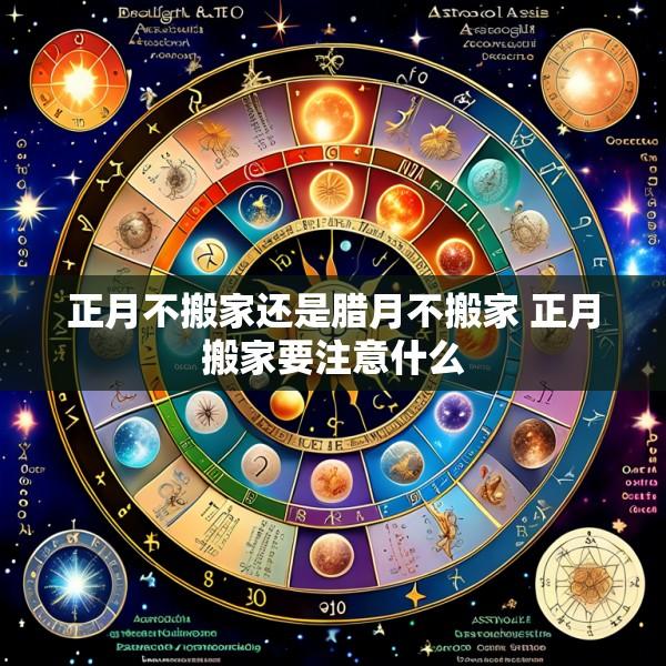 正月不搬家还是腊月不搬家 正月搬家要注意什么