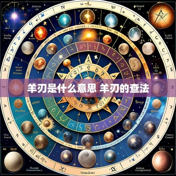 羊刃是什么意思 羊刃的查法