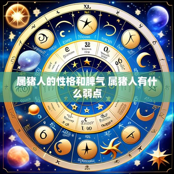 属猪人的性格和脾气 属猪人有什么弱点