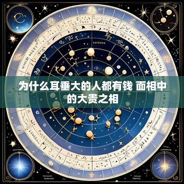 为什么耳垂大的人都有钱 面相中的大贵之相