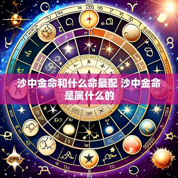 沙中金命和什么命最配 沙中金命是属什么的