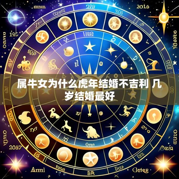 属牛女为什么虎年结婚不吉利 几岁结婚最好