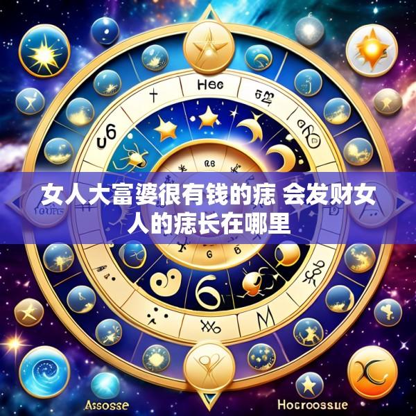 女人大富婆很有钱的痣 会发财女人的痣长在哪里
