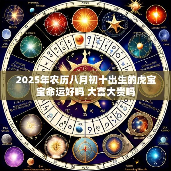 2025年农历八月初十出生的虎宝宝命运好吗 大富大贵吗