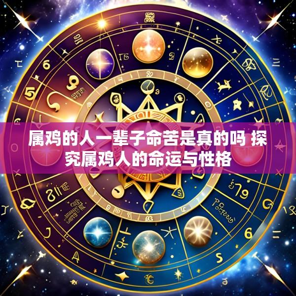 属鸡的人一辈子命苦是真的吗 探究属鸡人的命运与性格