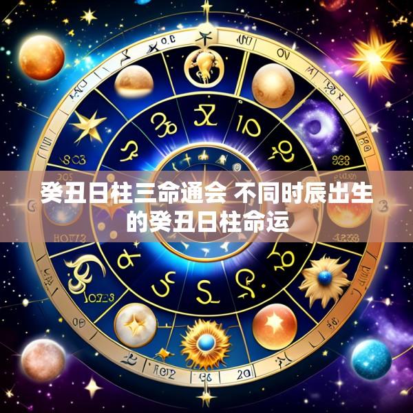 癸丑日柱三命通会 不同时辰出生的癸丑日柱命运