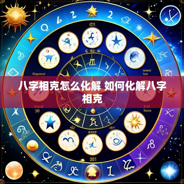 八字相克怎么化解 如何化解八字相克