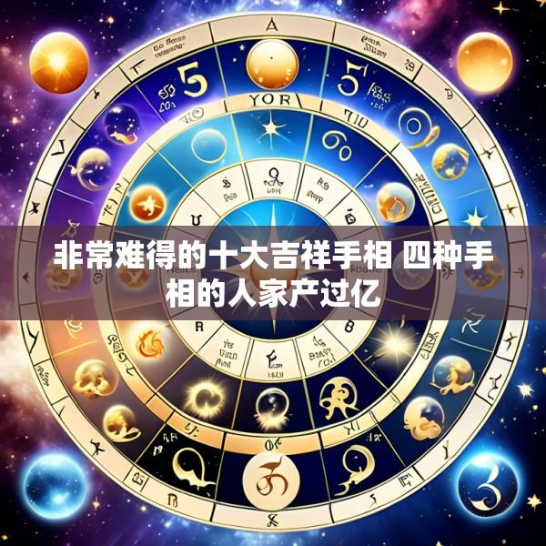 非常难得的十大吉祥手相 四种手相的人家产过亿