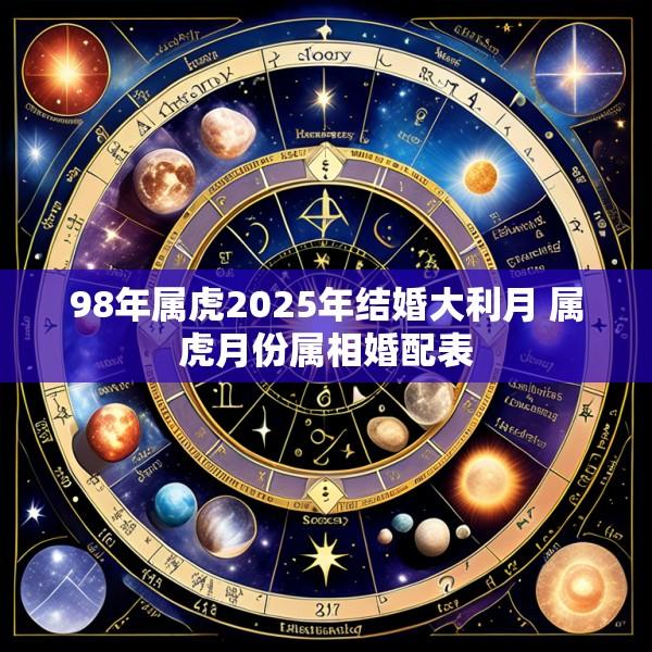 98年属虎2025年结婚大利月 属虎月份属相婚配表