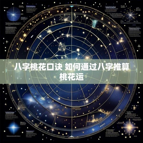 八字桃花口诀 如何通过八字推算桃花运