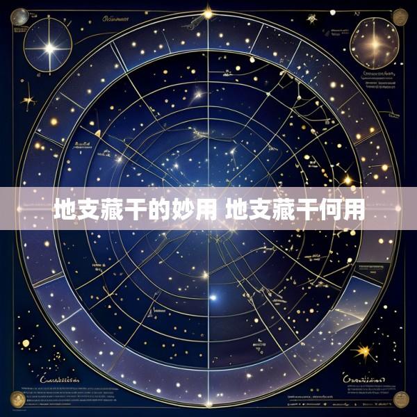地支藏干的妙用 地支藏干何用