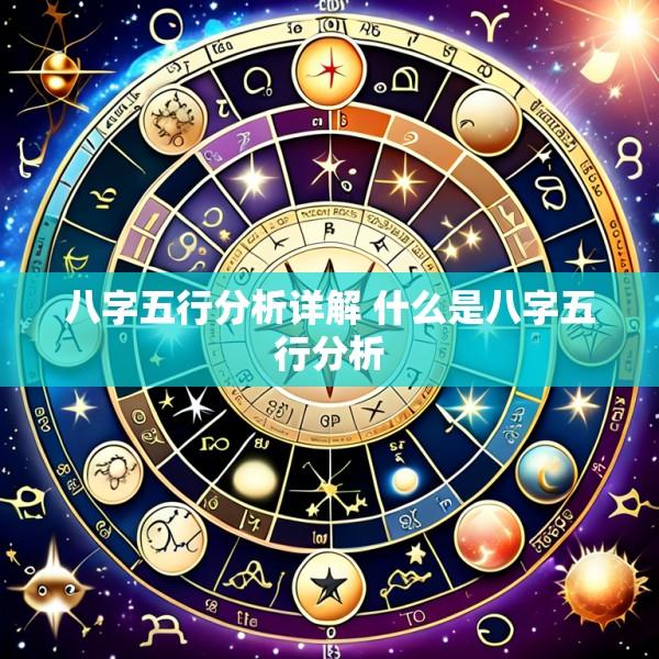 八字五行分析详解 什么是八字五行分析