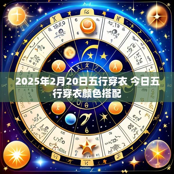 2025年2月20日五行穿衣 今日五行穿衣颜色搭配