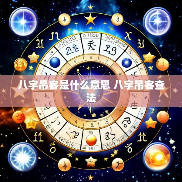 八字吊客是什么意思 八字吊客查法