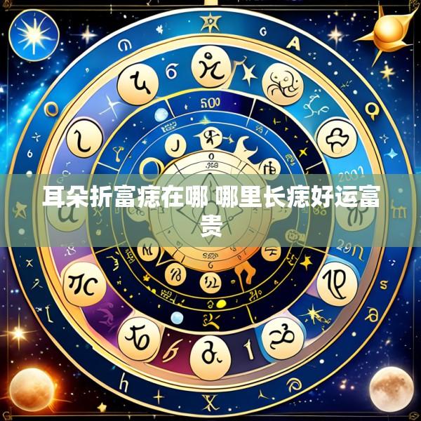 耳朵折富痣在哪 哪里长痣好运富贵