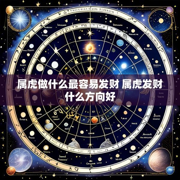 属虎做什么最容易发财 属虎发财什么方向好