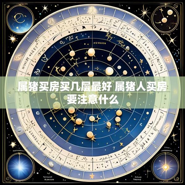属猪买房买几层最好 属猪人买房要注意什么