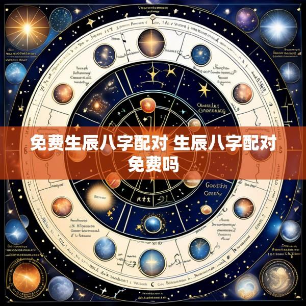 免费生辰八字配对 生辰八字配对免费吗