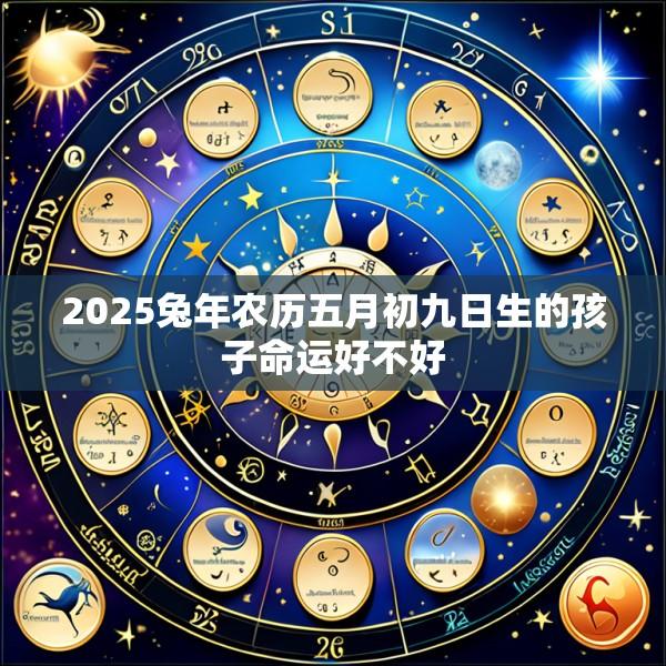 2025兔年农历五月初九日生的孩子命运好不好
