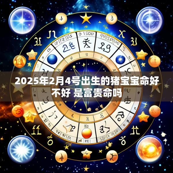 2025年2月4号出生的猪宝宝命好不好 是富贵命吗