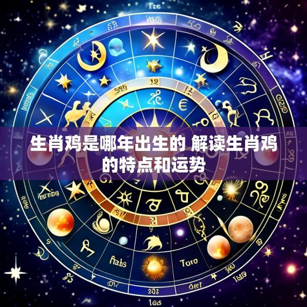 生肖鸡是哪年出生的 解读生肖鸡的特点和运势