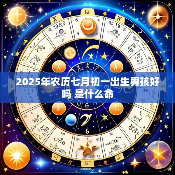 2025年农历七月初一出生男孩好吗 是什么命