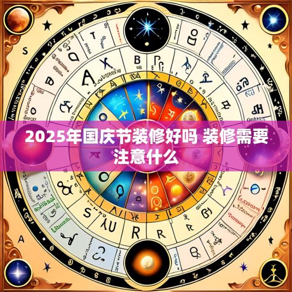 2025年国庆节装修好吗 装修需要注意什么
