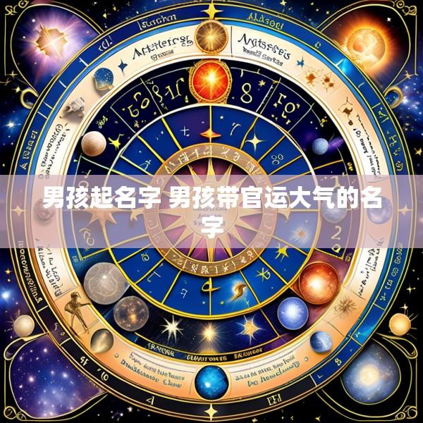 男孩起名字 男孩带官运大气的名字