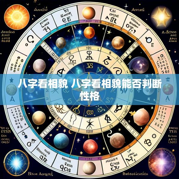 八字看相貌 八字看相貌能否判断性格