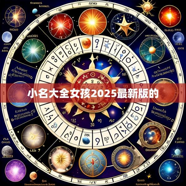 小名大全女孩2025最新版的
