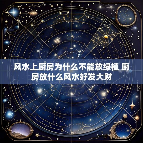 风水上厨房为什么不能放绿植 厨房放什么风水好发大财